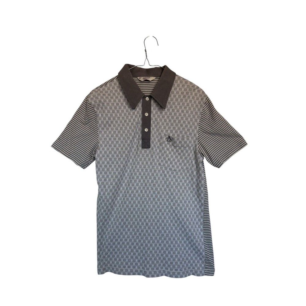 Vintage Original Penguin Polo Shirt Mens Small Classic Logo Short Sleeve Retro P